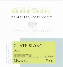 2020 Cuveé blanc Qualitätswein halbtrocken 12,0 Vol% Alk