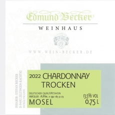 2022 Chardonnay Qualitätswein trocken 13,5 Vol% Alk.