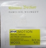 2019 Emotion Zeltinger Sonnenuhr Riesling Spätlese Premium 7,5 Vol% Alk