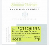 2021 Rotschiefer Zeltingen-Rachtiger Deutschherrenberg Riesling Spätlese trocken 10,5 Vol% Alk.