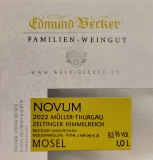 2022 Novum Müller-Thurgau Qualitätswein lieblich 9,5 Vol% Alk.